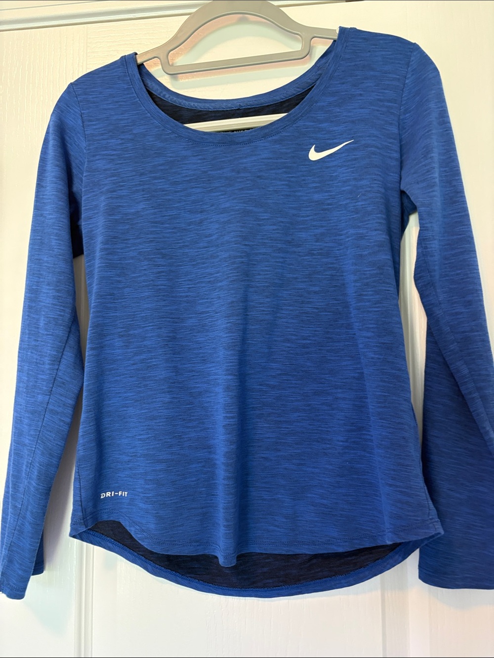 Nike Women's Royal Blue Long Sleeve Dri-FIT Top